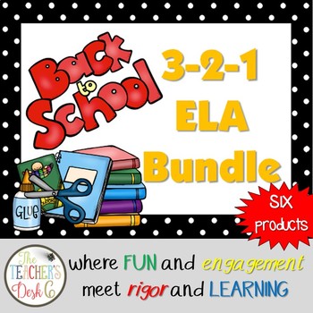 3-2-1 Back to School ELA Bundle