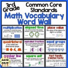 3rd Grade Common Core Math Vocabulary