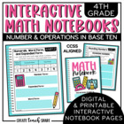 4th Grade Interactive Math Notebook - Number & Operations 