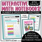 4th Grade Interactive Math Notebook - Fractions