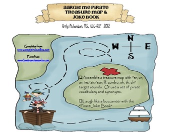 Aargh! Me Pirate Treasure Map & Joke Book