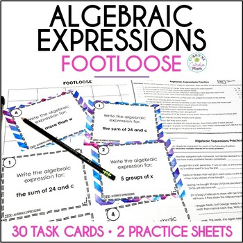 Algebraic Expressions Footloose (and extra practice!)