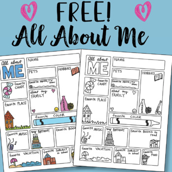 All About ME FREEBIE!