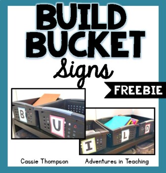 BUILD Centers Signs- FREEBIE