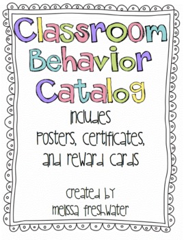 Behavior Reward Catalog Posters, Certificates, and More Galore