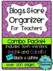 Blog & Store Organizer / Planner for Teachers (Teacherpren