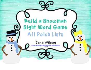 http://www.teacherspayteachers.com/Product/Build-a-Snowman-Sight-Word-Game-All-Lists-989321