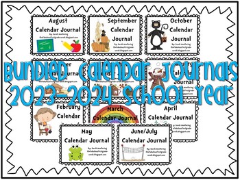 Calendar Journal Bundle (2014-2015 School Year)