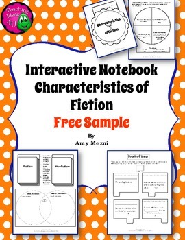 Characteristics of Fiction & Point of View Interactive Notebook Sample