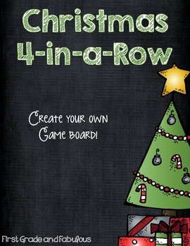 Christmas-4-in-a-row Freebie---First Grade and Fabulous
