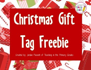 Christmas Gift Tag Freebie