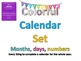 Colorful Calendar Bulletin Board Set