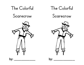 Colorful Scarecrow Emergent Reader