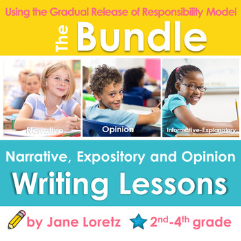 Common Core Narrative, Expository and Opinion Writing Less