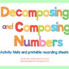 Composing and Decomposing Number - Activity mats using play dough