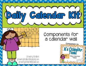 Daily Calendar Kit {Blue and Green}