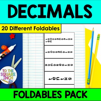 Decimals Mega Foldables Pack for Interactive Math Notebook