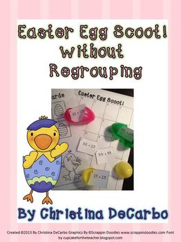 Easter Egg Scoot! {Without Regrouping} Freebie!