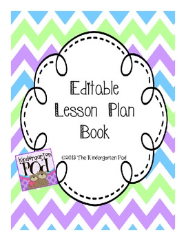 Editable Lesson Plan Book