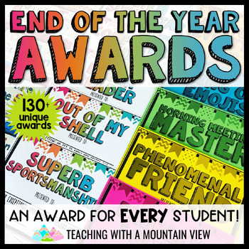 End of Year Awards Classroom Superlatives Positive for ALL