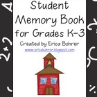 End of the Year Memory Book for K-3