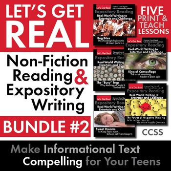 Expository, Non-Fiction Lessons on Modern Issues: Bundle #2 of Five Lesson Plans