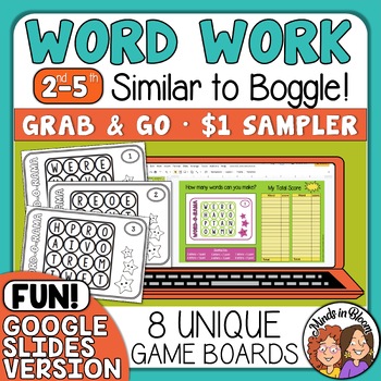 FREE Boggle Template - Make a New Game Every Time!