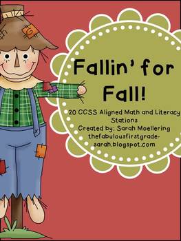 Fallin' for Fall Math and Literacy Stations (CCSS Aligned 