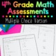 Fourth Grade Math Assessments Test Prep Edition