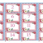 Free Number Cards  Ribbon Calendar Numbers
