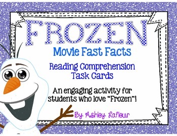 Frozen Movie Fast Facts Task Cards