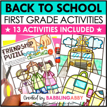 http://www.teacherspayteachers.com/Product/Fun-with-Firsties-Back-to-School-for-First-Grade-139226