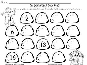 Gingerbread Counting (FREEBIE)