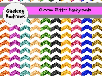 Glitter Chevron Background Set {Personal or Commercial Use}