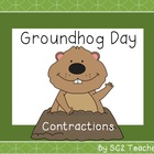 Groundhog Day Contractions - Flashcards/Literacy Center
