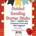 Guided Reading Starter Sticks Fall {Common Core and TEKS A