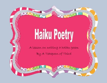 Haiku Poetry with Dogku Read Aloud