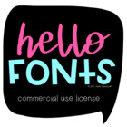 Hello Fonts - Small Commercial Use License (for Teachers)