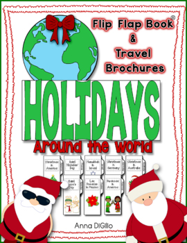 Holidays Around the World Flip Flap Book and Travel Brochures