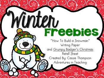 How to Build a Snowman Writing Paper- FREEBIE