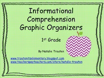 Informational Text Graphic Organizers for 1st Grade