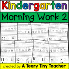 Kindergarten Morning Work - Daily Language Arts and Math Review