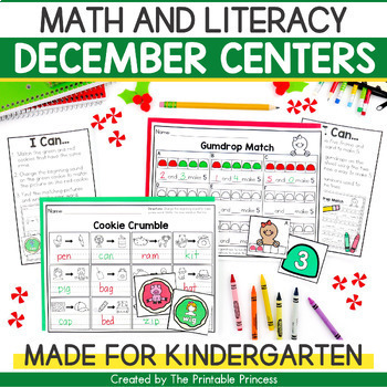 Let's Get Crackin'! {December Literacy & Math Centers for 