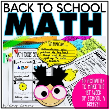 Let's Get Started {Beginning of the Year Math Activities}