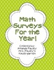 Math Surveys for the Year!