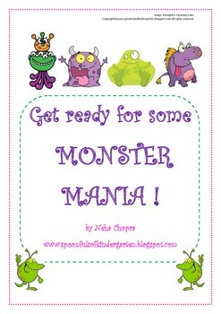 Monster themed letter pack