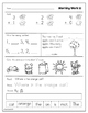 Morning Work for First Graders - Freebie