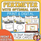 Perimeter Task Cards with Optional Area