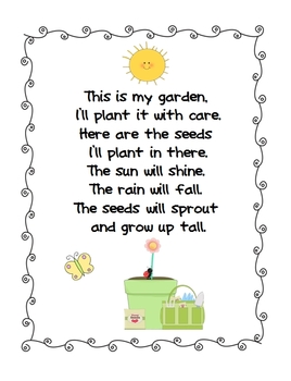 Planting Seeds Poem Freebie