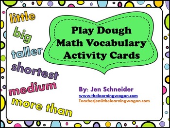 Play Dough Math Vocabulary Task Cards